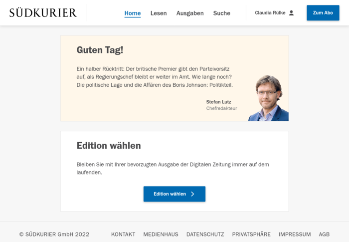 Südkurier Digitale Zeitung