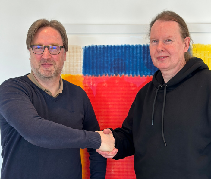 Michael Marcks (alfa Media Partner) und Gerhard Schneider (fidion GmbH)